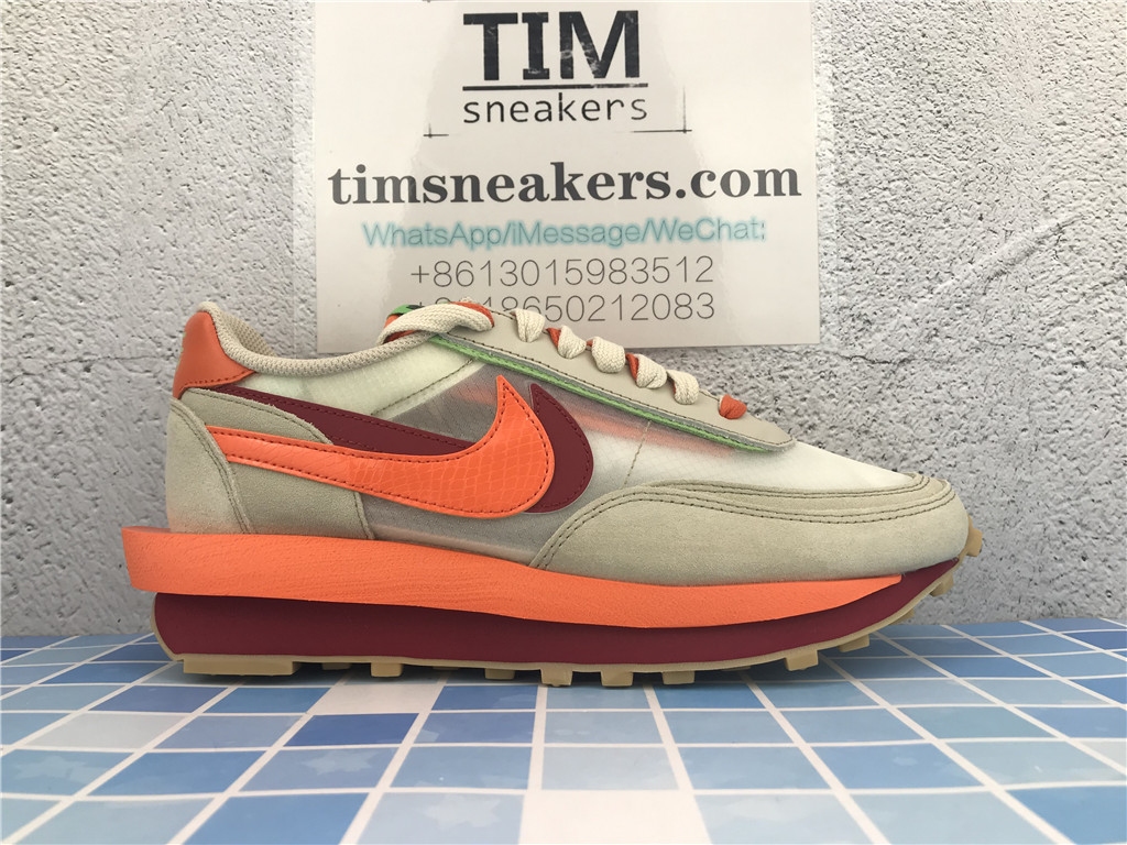 Nike LDWaffle Clot sacai Net Orange Blaze DH1347 100